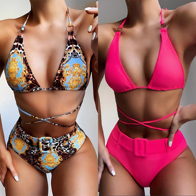 Printed halter bikini - Shé Hauté