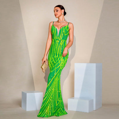 Women's Sequin Evening Dress - Shé Hauté