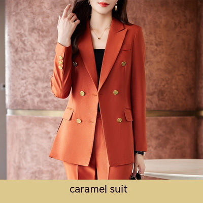 Costume slim fit caramel