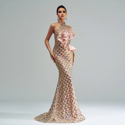 Slimming Sequin Long Dress – Women - Shé Hauté