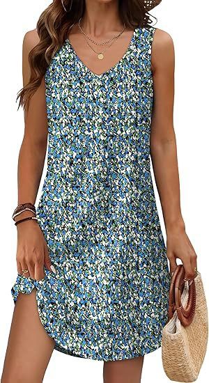 Robe fleurie coupe ample