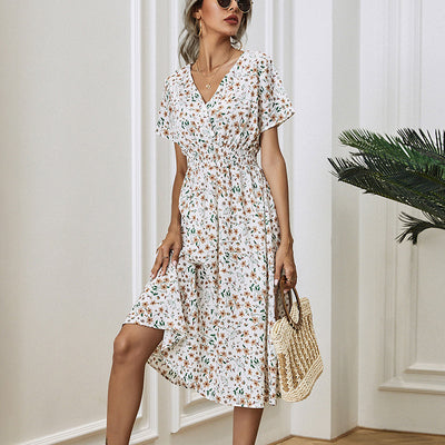 Waisted Floral Dress Shé Hauté