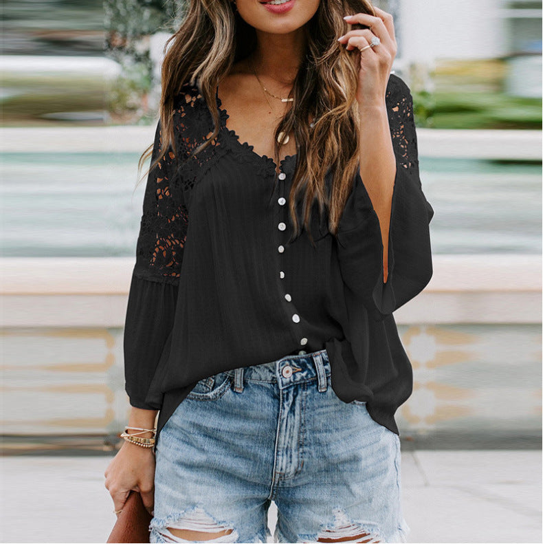 Flared Sleeve Blouse – Women