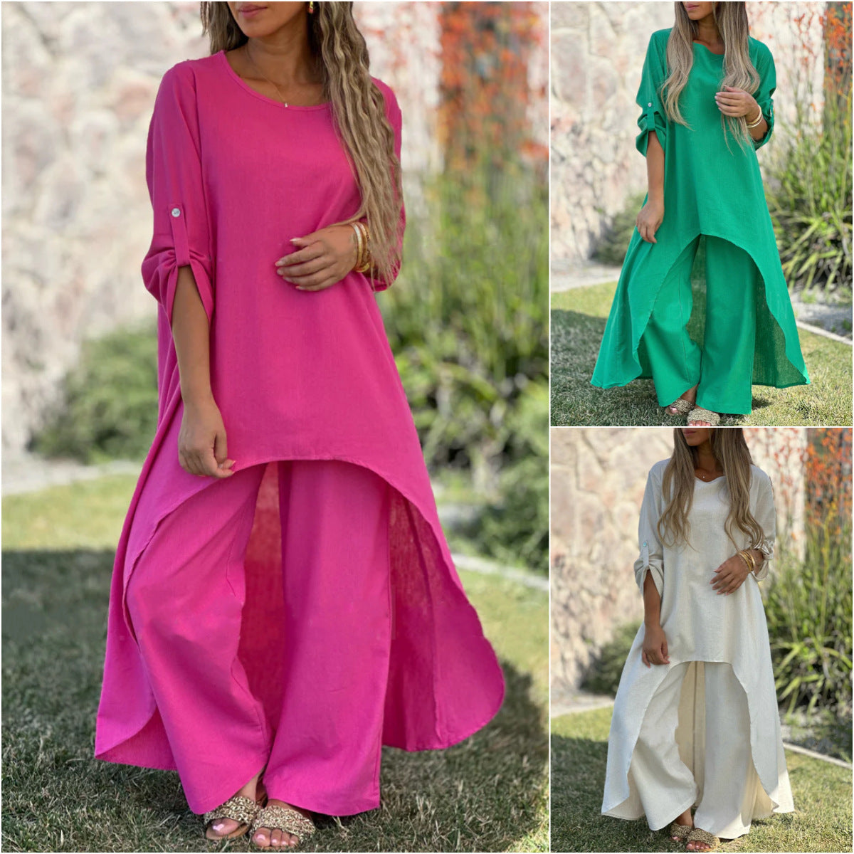 Plus Size Linen Set