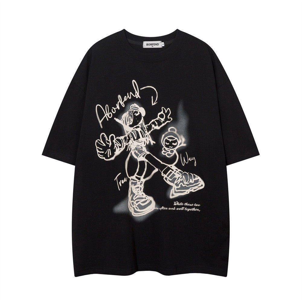 Cartoon Cotton Tee