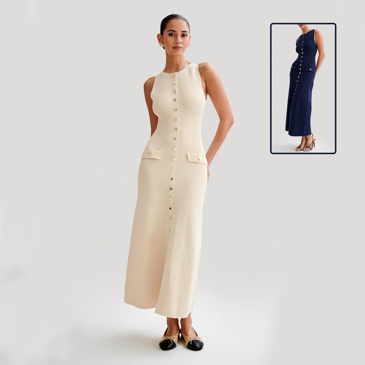 Knitted Slim Maxi Dress