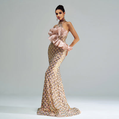 Slimming Sequin Long Dress – Women - Shé Hauté