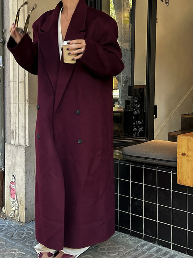 Blazer à revers bordeaux