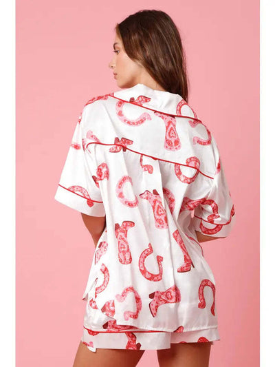 Ensemble 2 pièces en satin