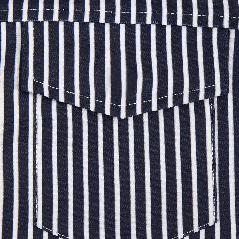 Striped Jacket & Shorts Set