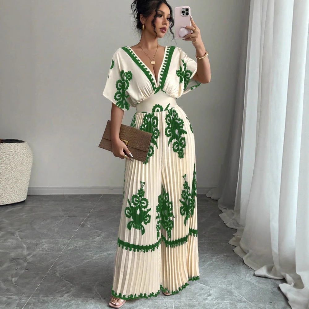 Printed Short Jumpsuit
