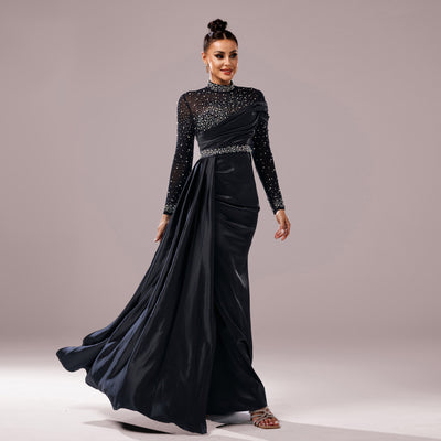 Women's Long Sleeve Pearl Dress - Shé Hauté