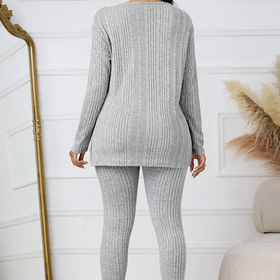 V-neck Top & Pants