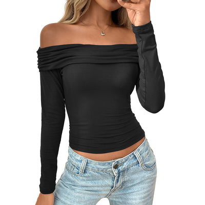 Haut plissé pour fille sexy