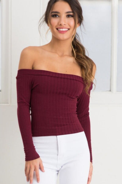 Off Shoulder Crop