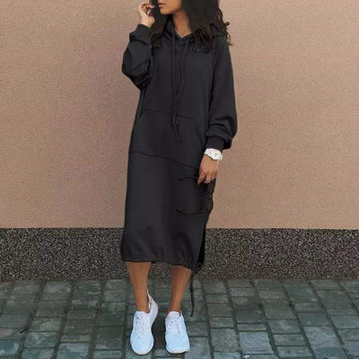 Hooded Long Sweatshirt