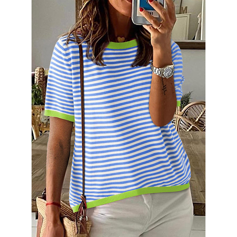 Women's Striped Summer Pullover