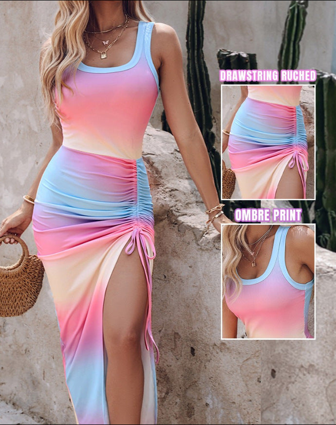 Sleeveless Ruffle Dress Shé Hauté