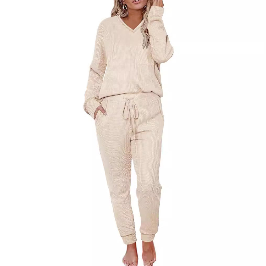 Waffle Top & Trousers