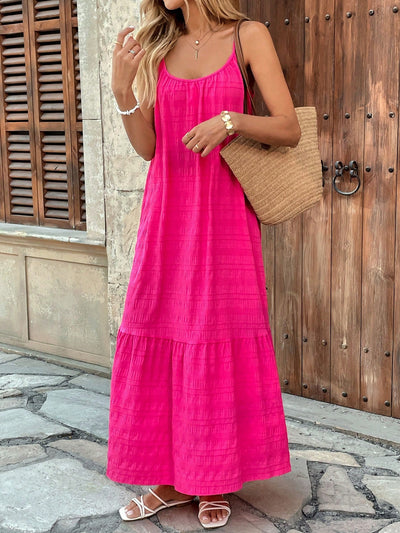 Ruffled Maxi Sling Dress