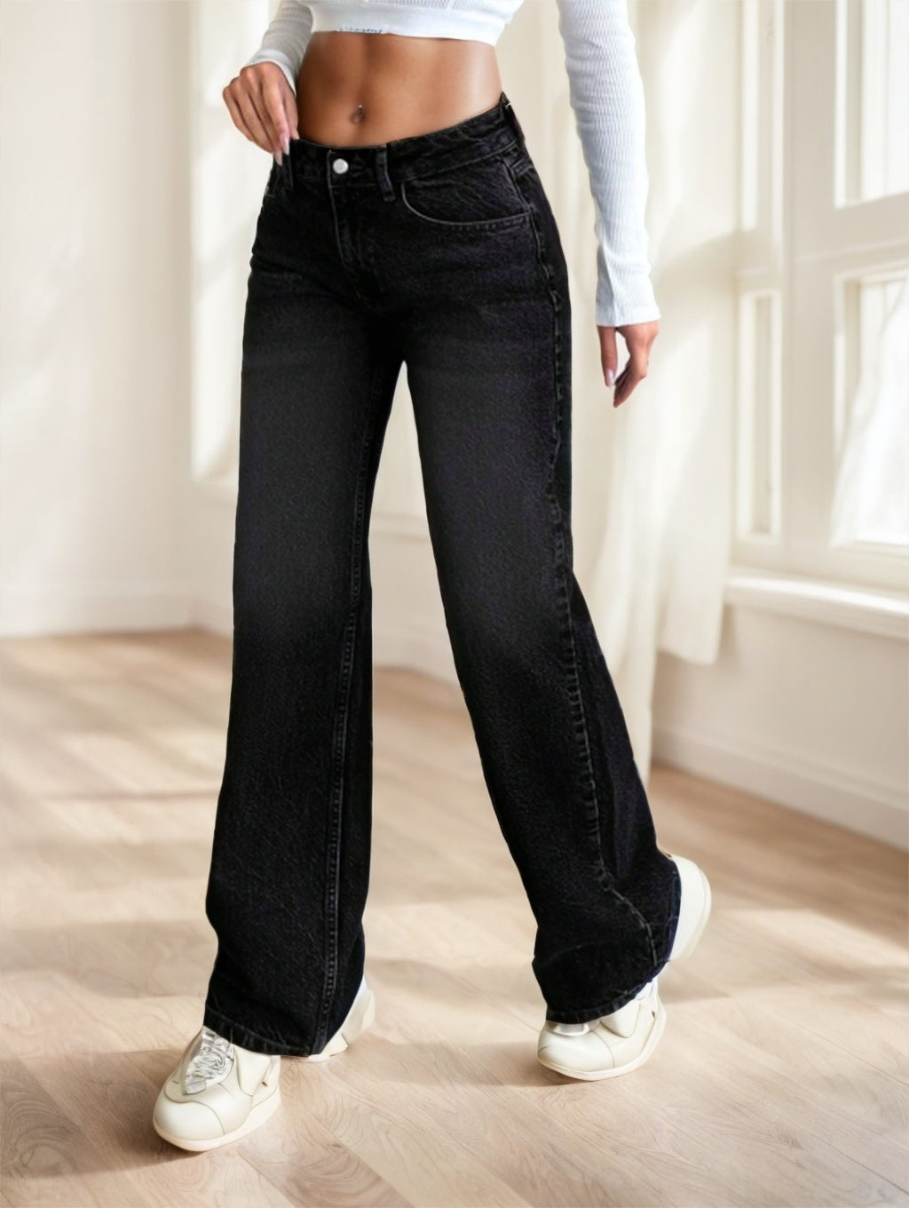 CasuGlow Casual Fit Straight Jeans - Shé Hauté