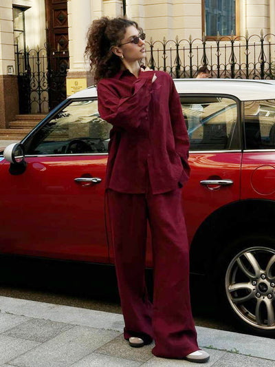 Loose Shirt & Trousers Set