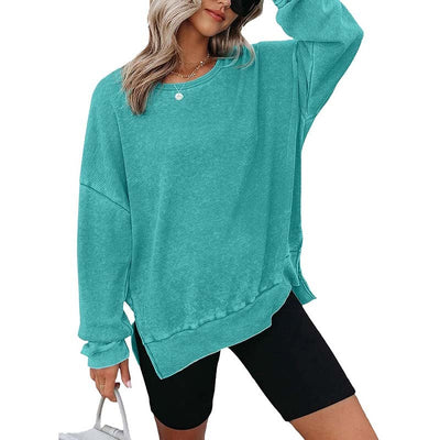 Women's Waffle Knit Sweatshirt