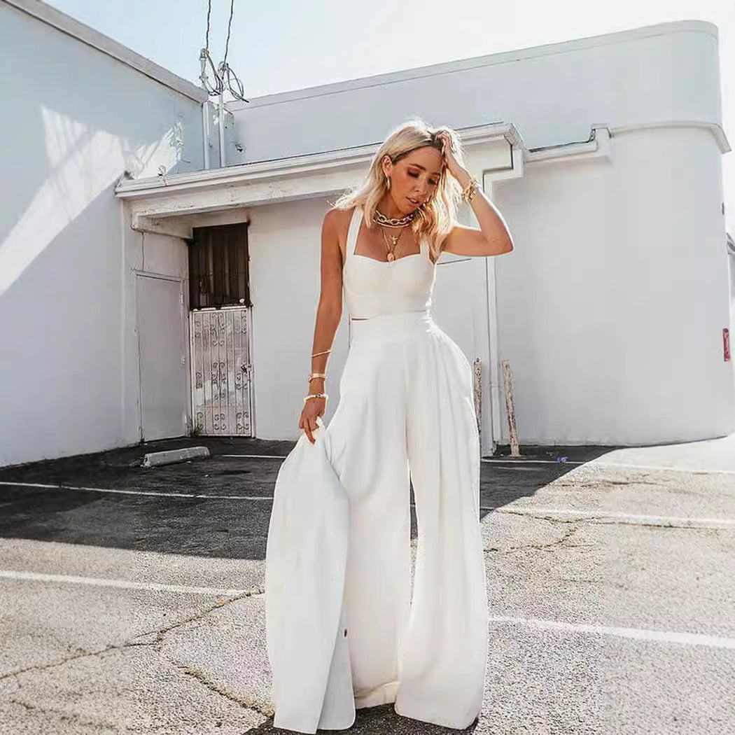 Wrap Vest & Loose Pants Set