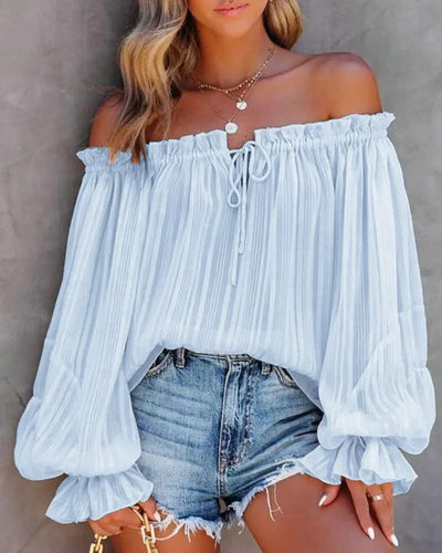Off Shoulder Boho Top