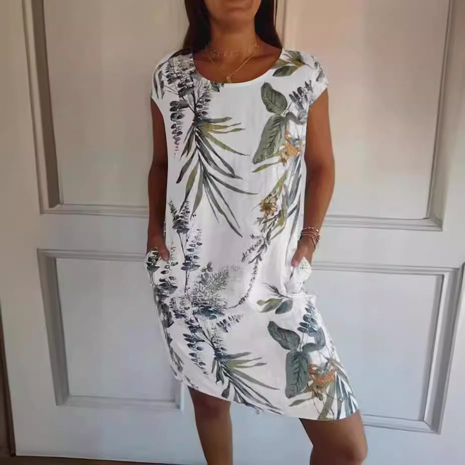 Robe imprimée coupe ample
