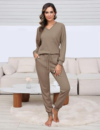 Waffle Top & Trousers