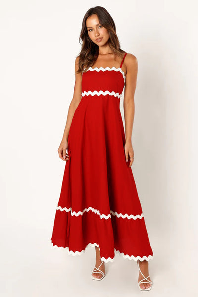 Solid Color Beach Maxi Dress