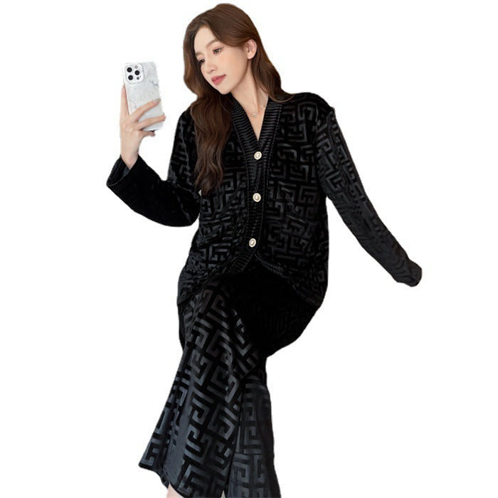 Ensemble pyjama en velours