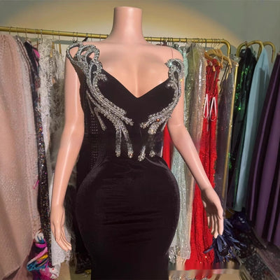 Slimming Sequin Long Dress - Shé Hauté