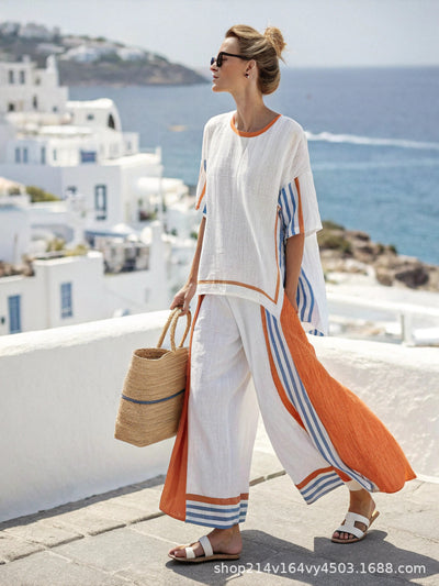 Summer Striped Suit