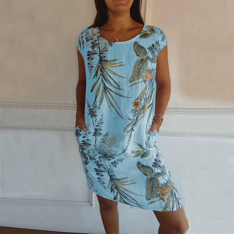 Robe imprimée coupe ample