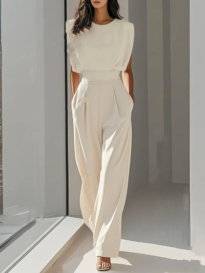 Solid Fit Jumpsuit
