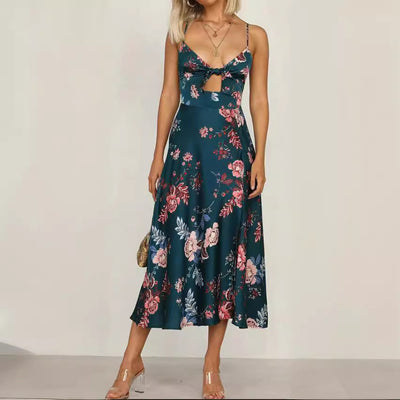 Robe de plage fleurie