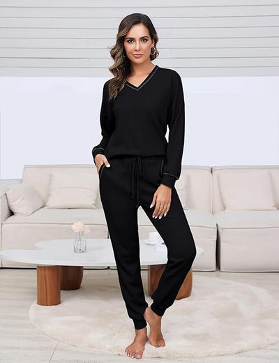 Waffle Top & Trousers