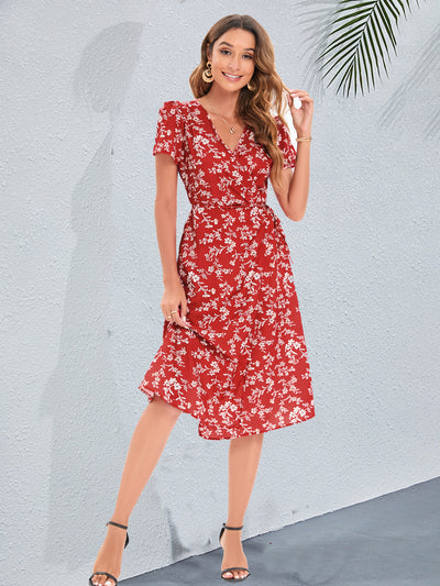 Robe fleurie rétro