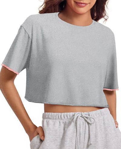 Women's Casual Crop Tee