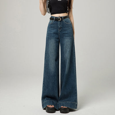 Women's Simple Korean Wide-Leg Jeans - Shé Hauté
