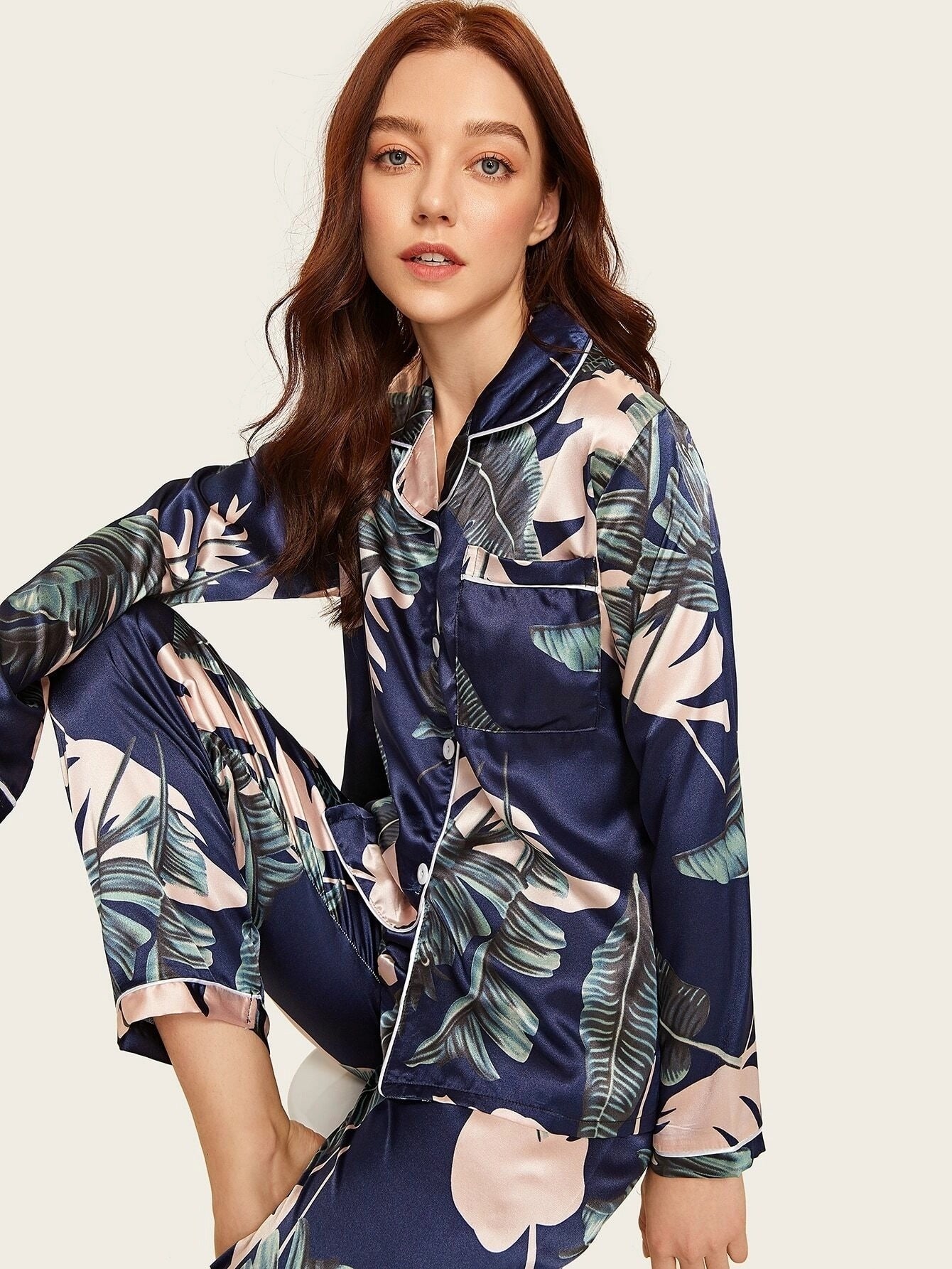 Stretch Satin Pajamas