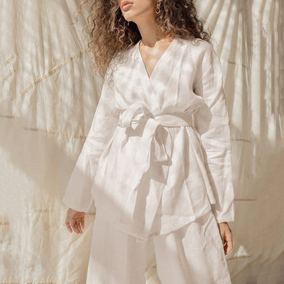 Cotton Linen Robe Set