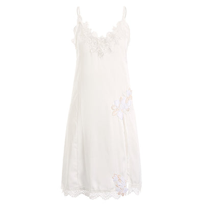 Faux Silk Lace Slip