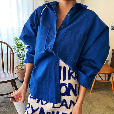 Women's Cotton Pocket Shirt