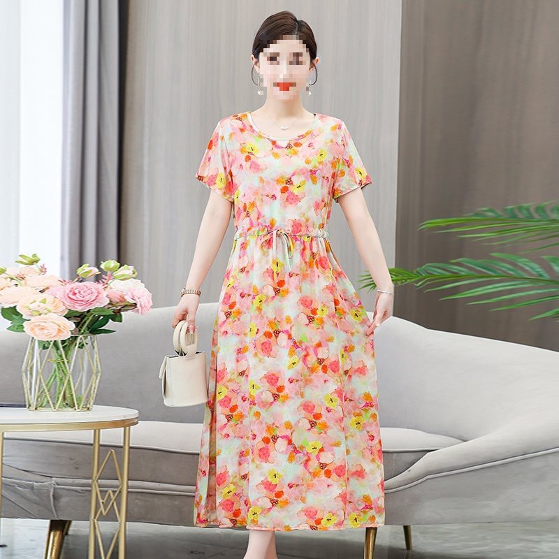 Robe portefeuille fleurie