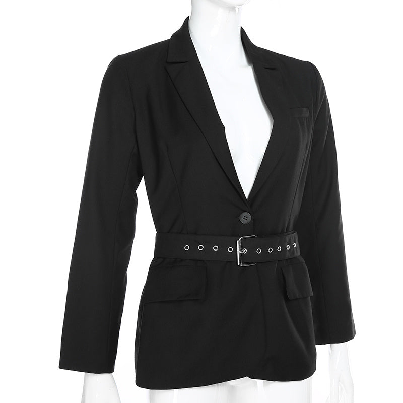 Long Blazer with Belt