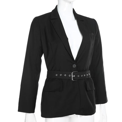Long Blazer with Belt