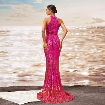 Women's Formal Sequin Mermaid Gown - Shé Hauté